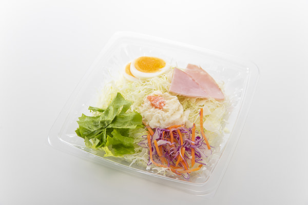 生野菜サラダ(ハム&ポテトサラダ)